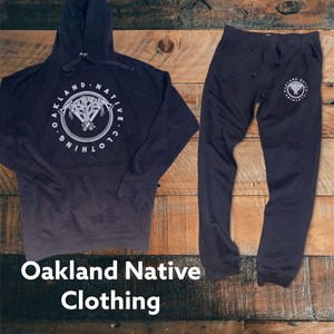 New OAKLAND NATIVE CLOTHING HOODIE JOGGERS SET